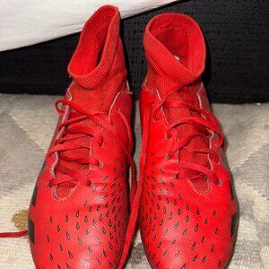 Adidas Predator Freak.4 S FxG Soccer Cleats Red/black US Men's Size 10